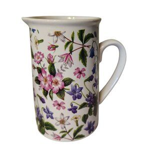 Kent Pottery Flower Creamer, Porcelain, Wildflowers, Cottagecore Planter Vase